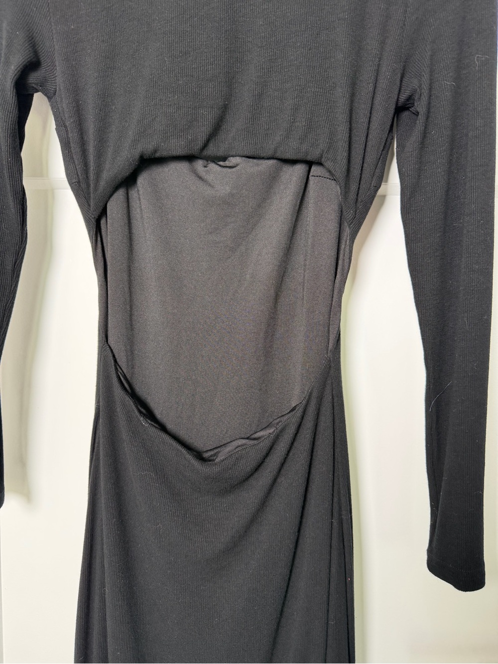 Princess Polly Black Long Sleeve Open Back Maxi Dress US 2 homecoming formal - Picture 7 of 12